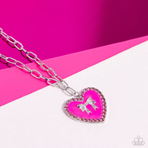 Romantic Gesture Pink Necklace