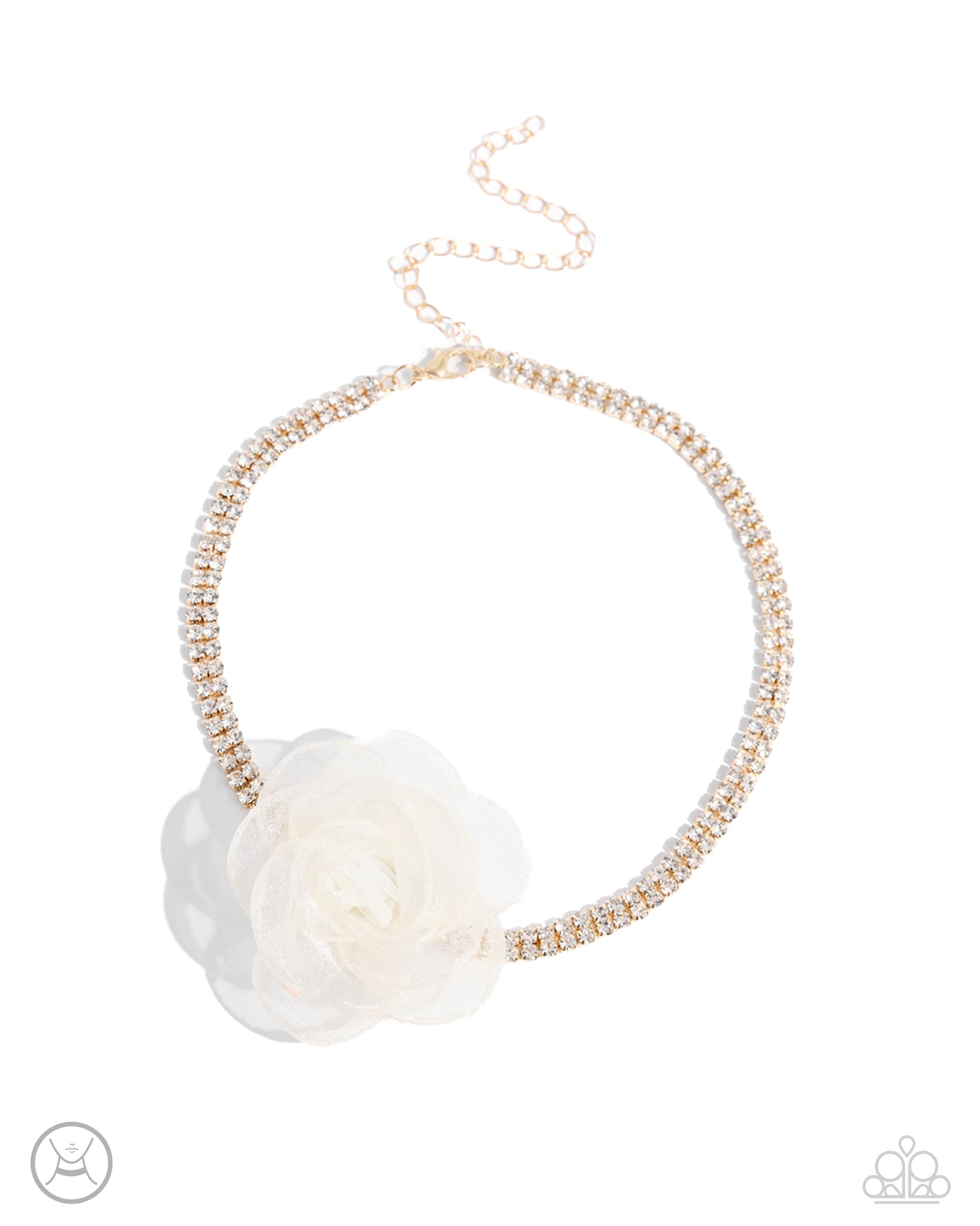 Rosy Range Necklace (Pink, Gold)