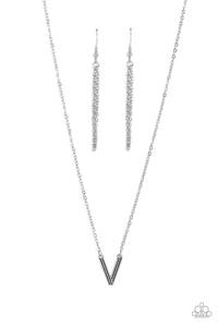 Leave Your Initials Silver Necklace