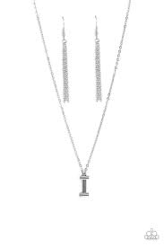 Leave Your Initials Silver Necklace