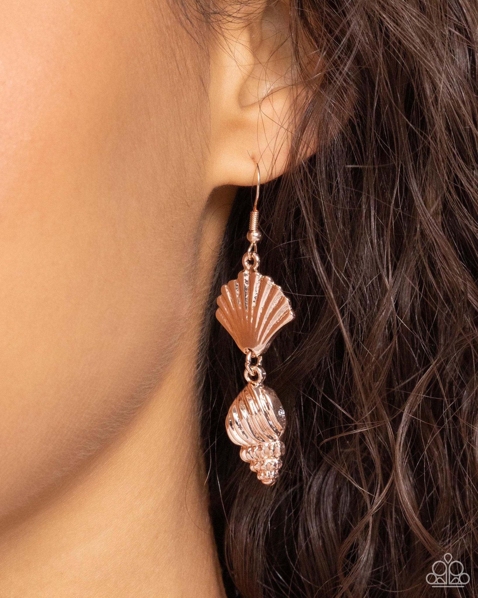 SHELL, I Was In the Area Earring (Silver, Rose Gold)