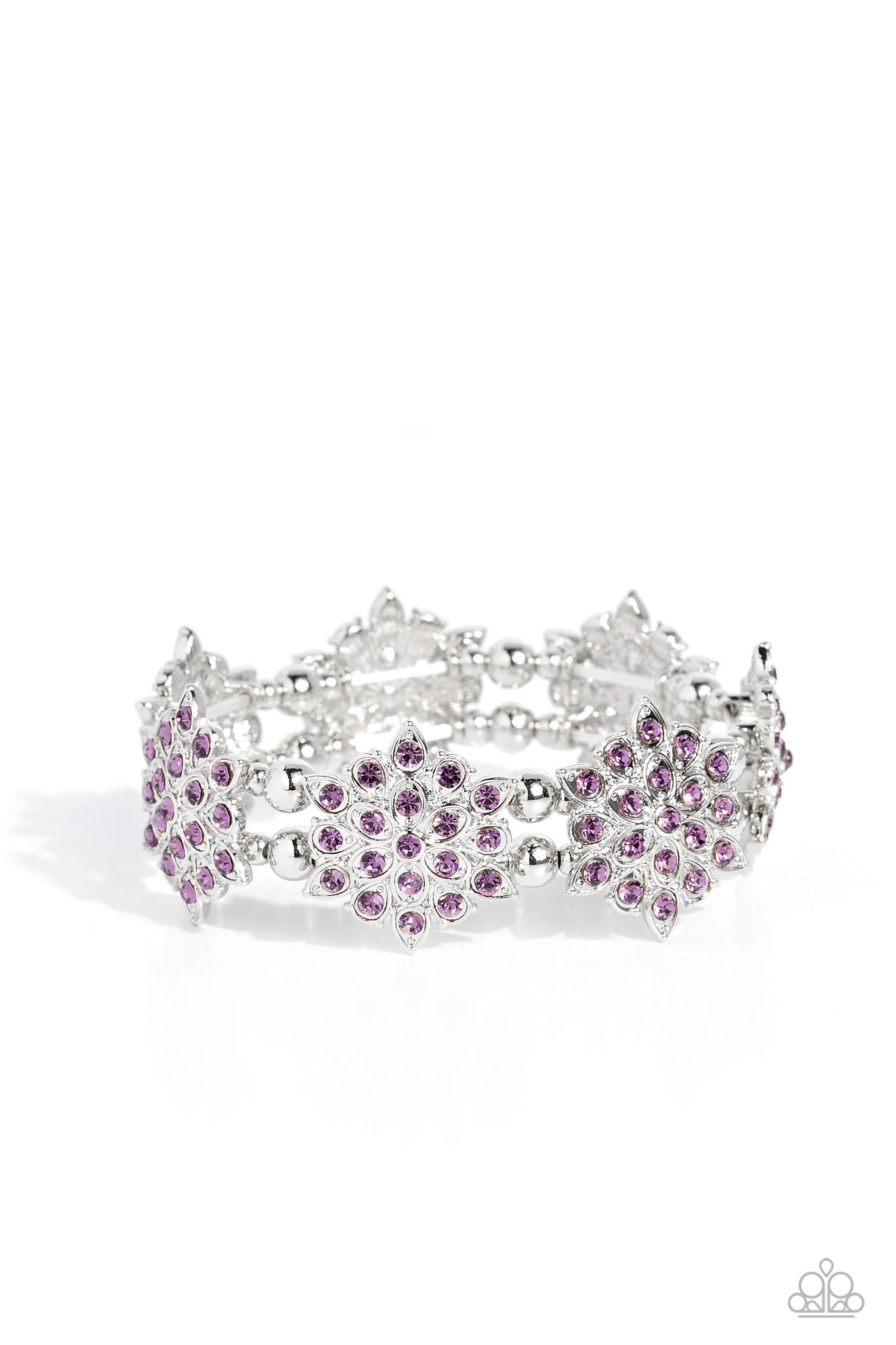 Scintillating Snowflakes Bracelet (Purple, Multi)