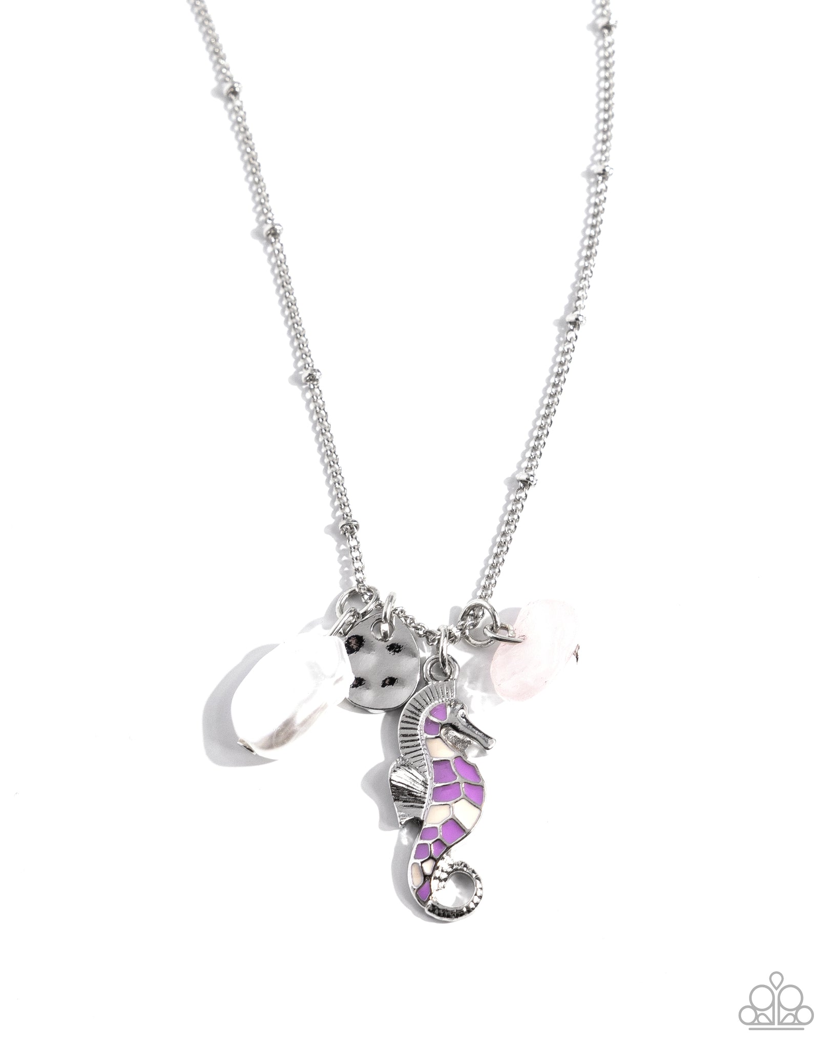 Seahorse Shimmer Purple Necklace