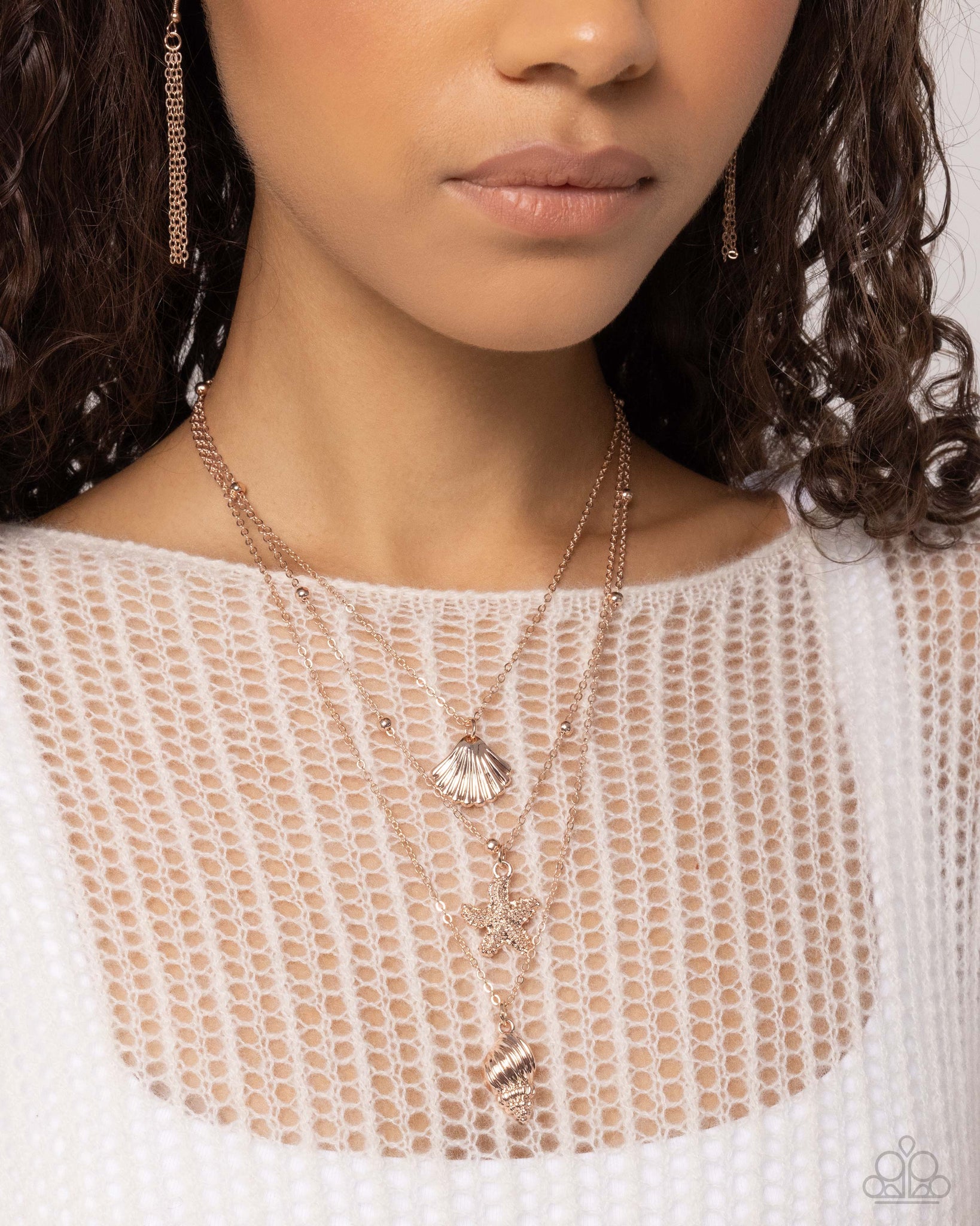 Seashell Sonata Necklace (Silver, Rose Gold)
