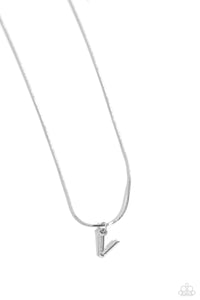 Seize the Initial Silver Necklace