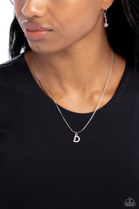 Seize the Initial Silver Necklace