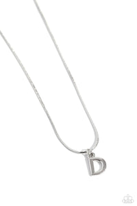 Seize the Initial Silver Necklace