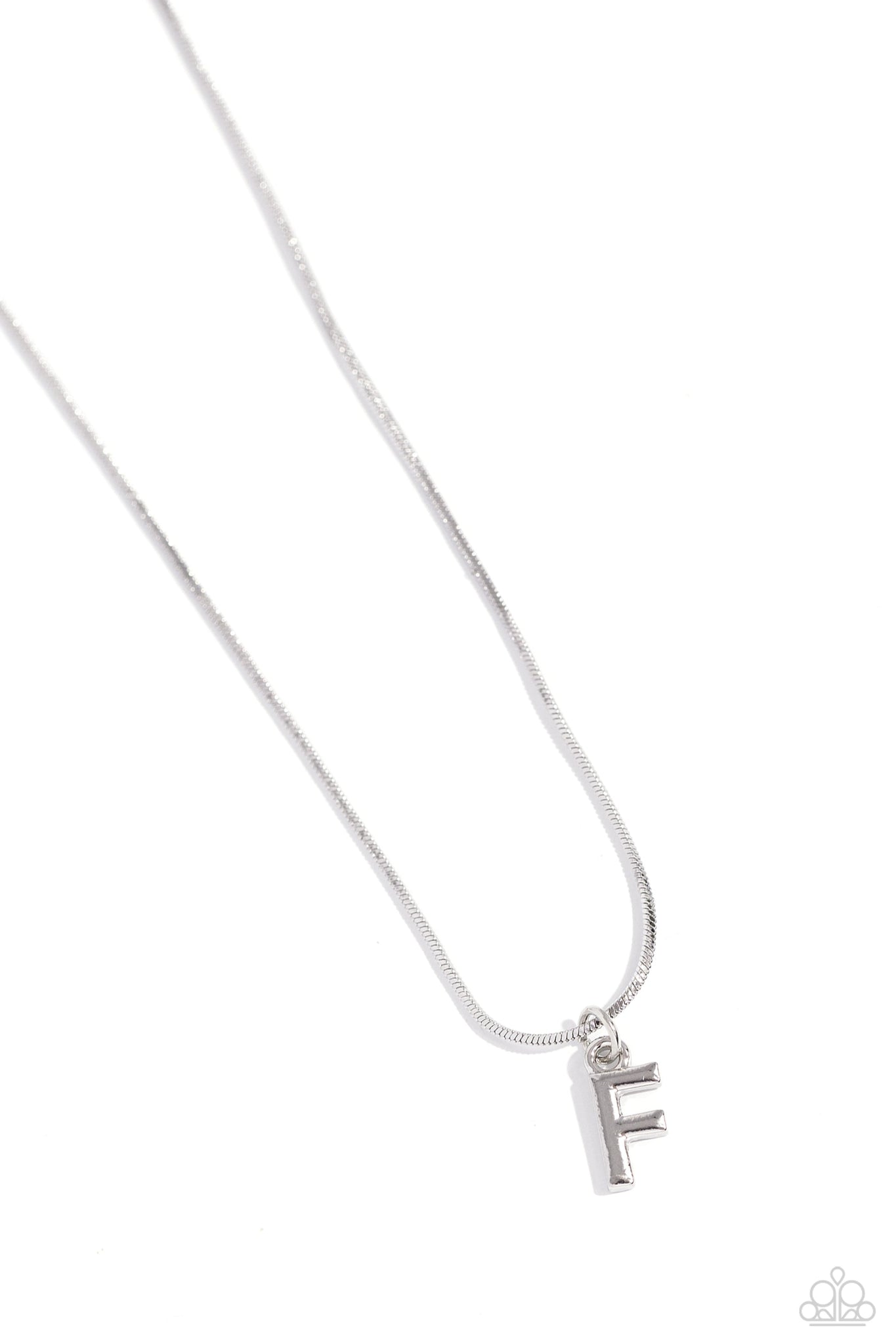 Seize the Initial Silver Necklace