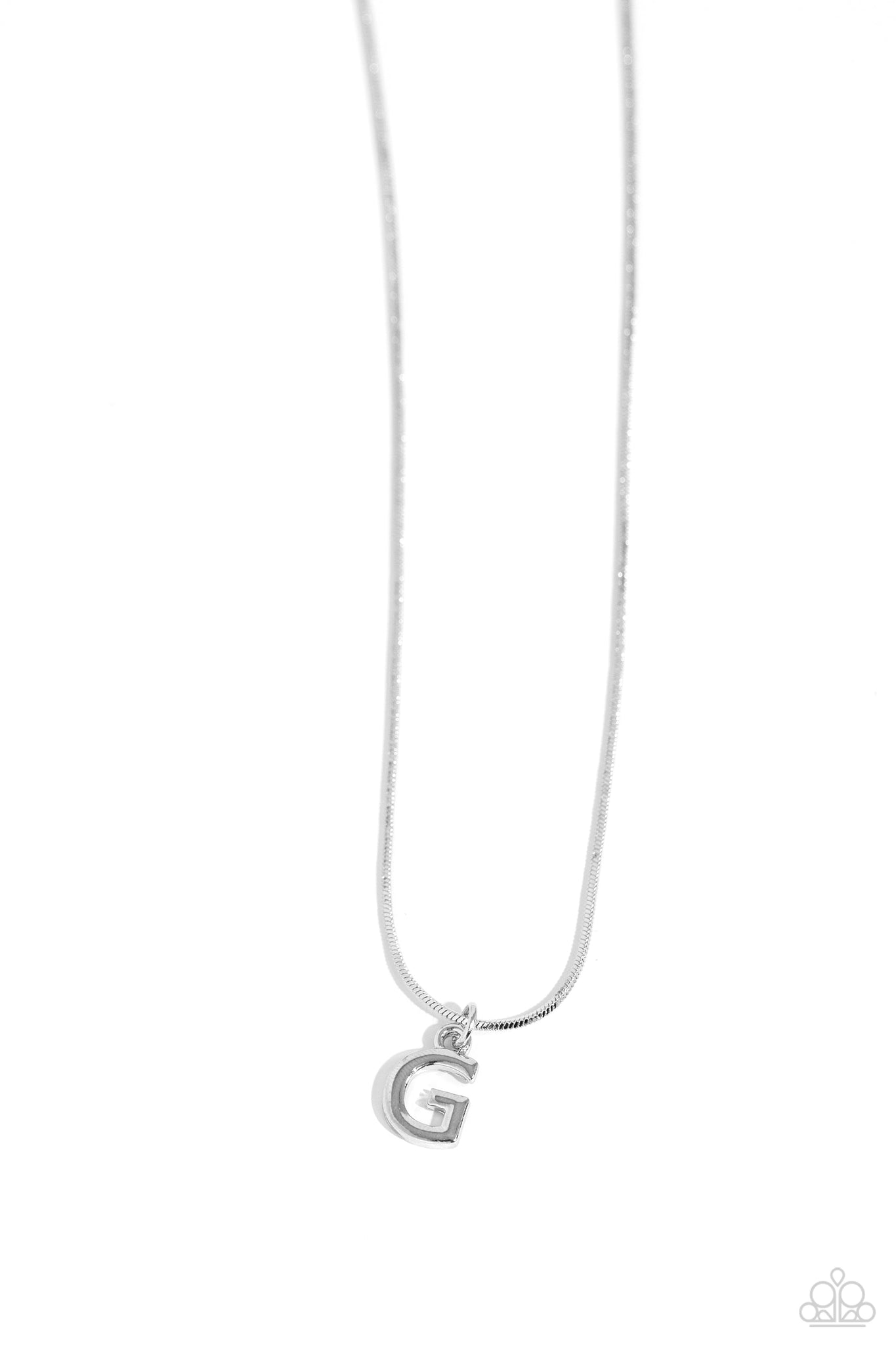 Seize the Initial Silver Necklace