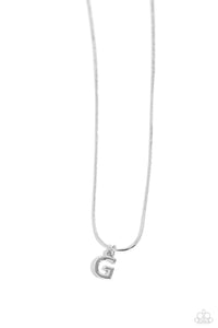 Seize the Initial Silver Necklace