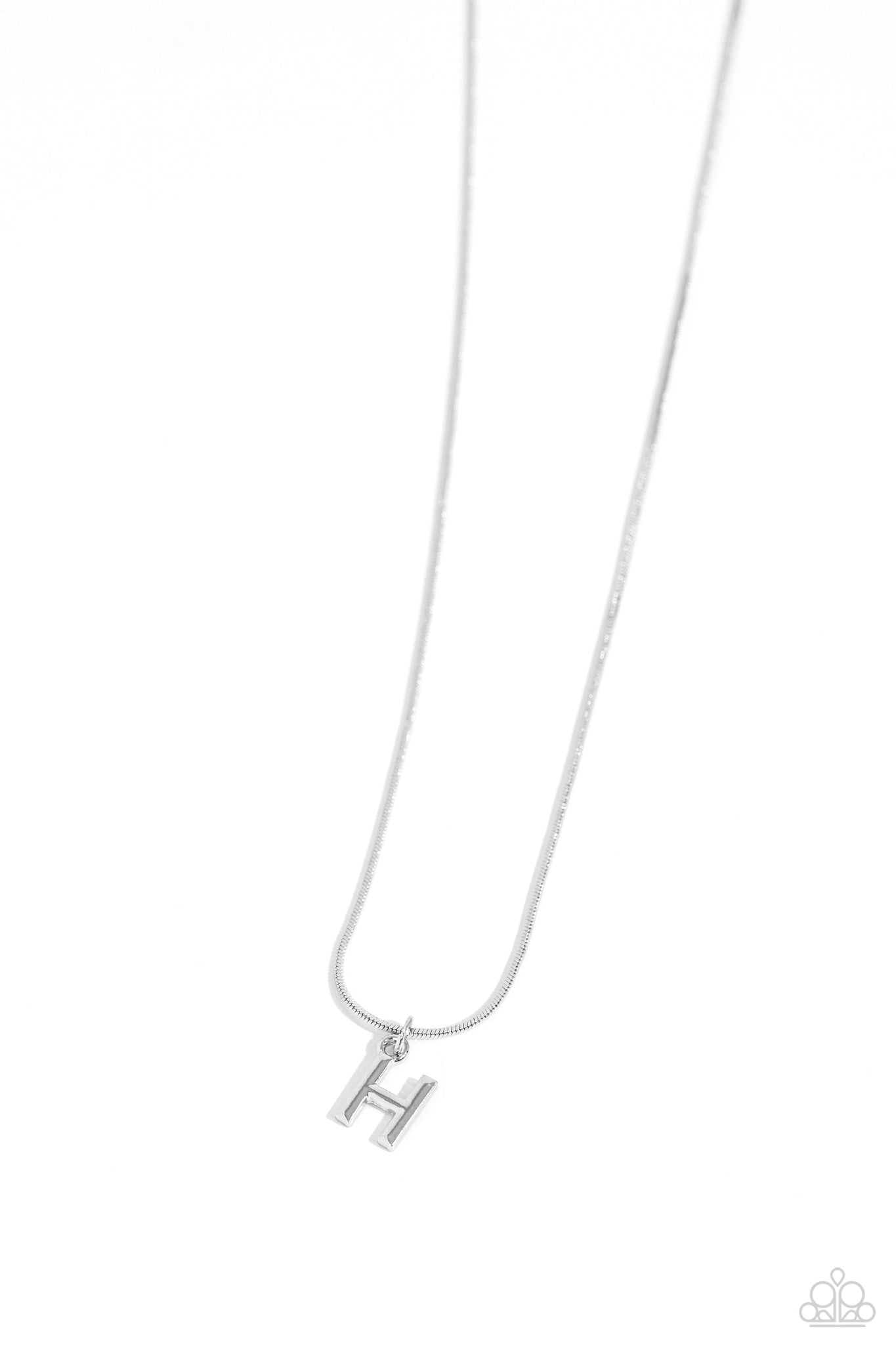 Seize the Initial Silver Necklace