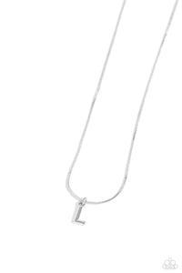 Seize the Initial Silver Necklace