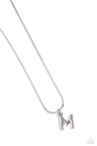 Seize the Initial Silver Necklace