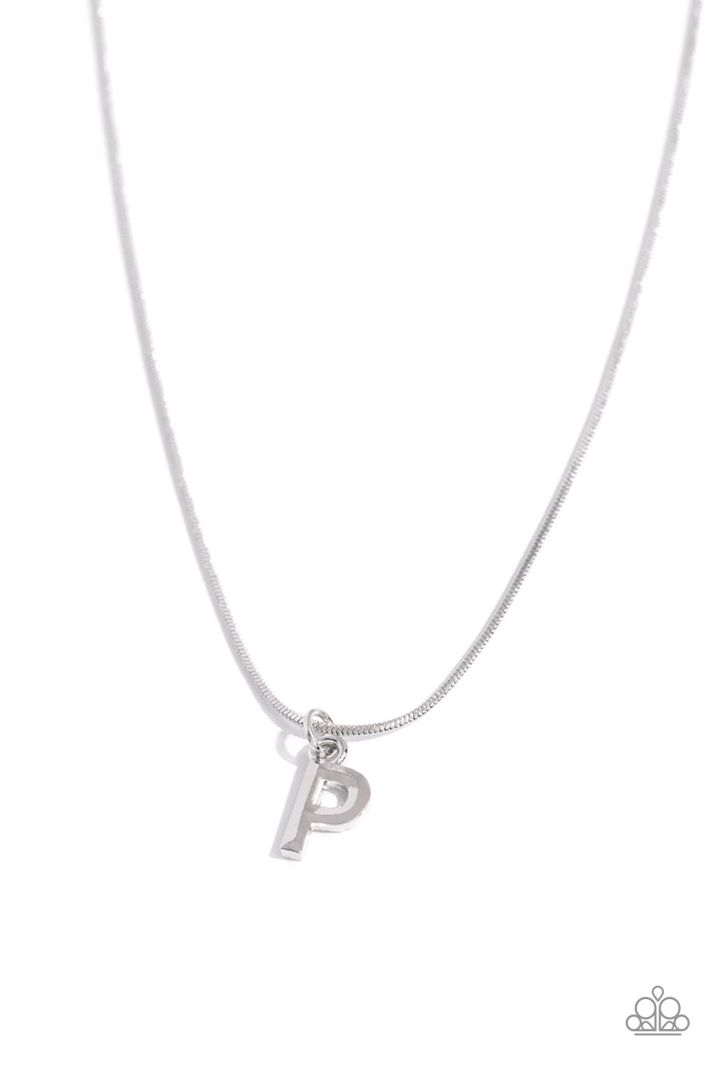 Seize the Initial Silver Necklace