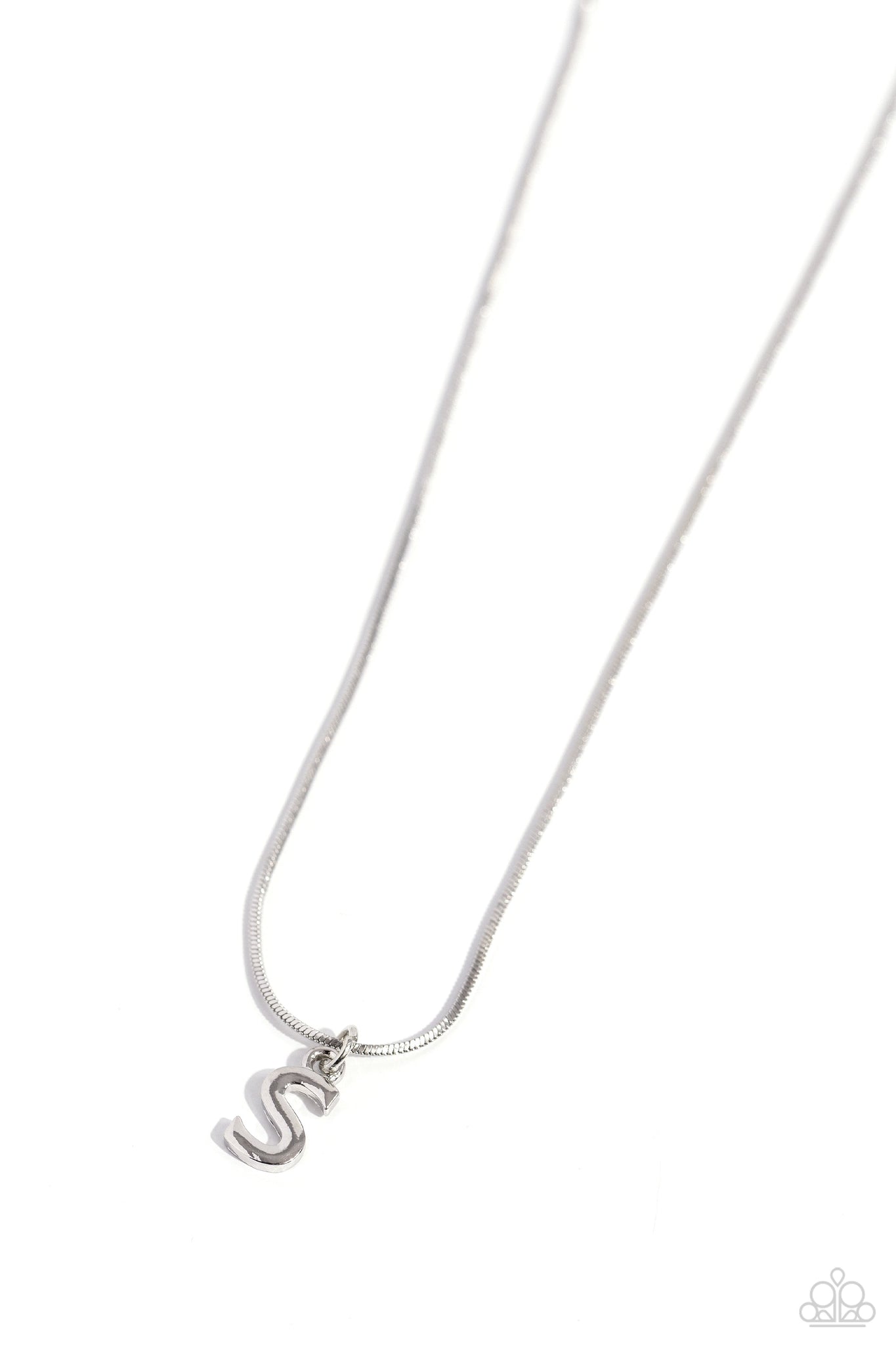 Seize the Initial Silver Necklace