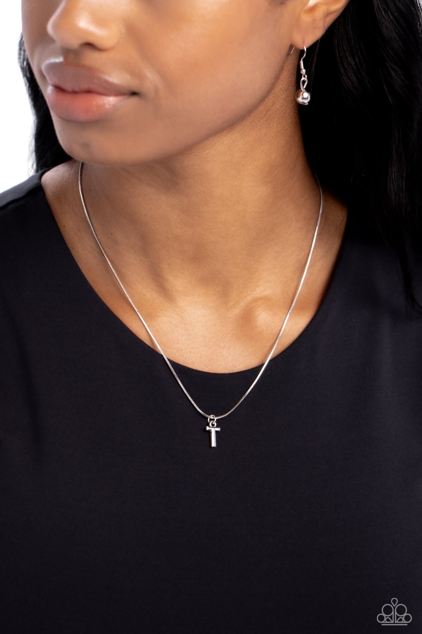 Seize the Initial Silver Necklace