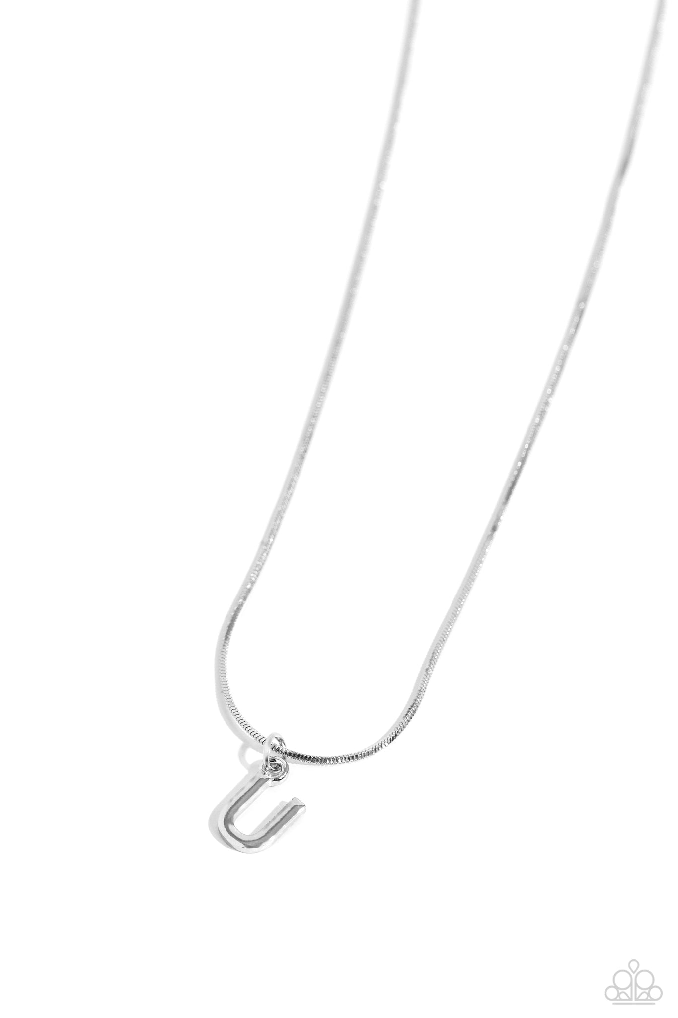 Seize the Initial Silver Necklace