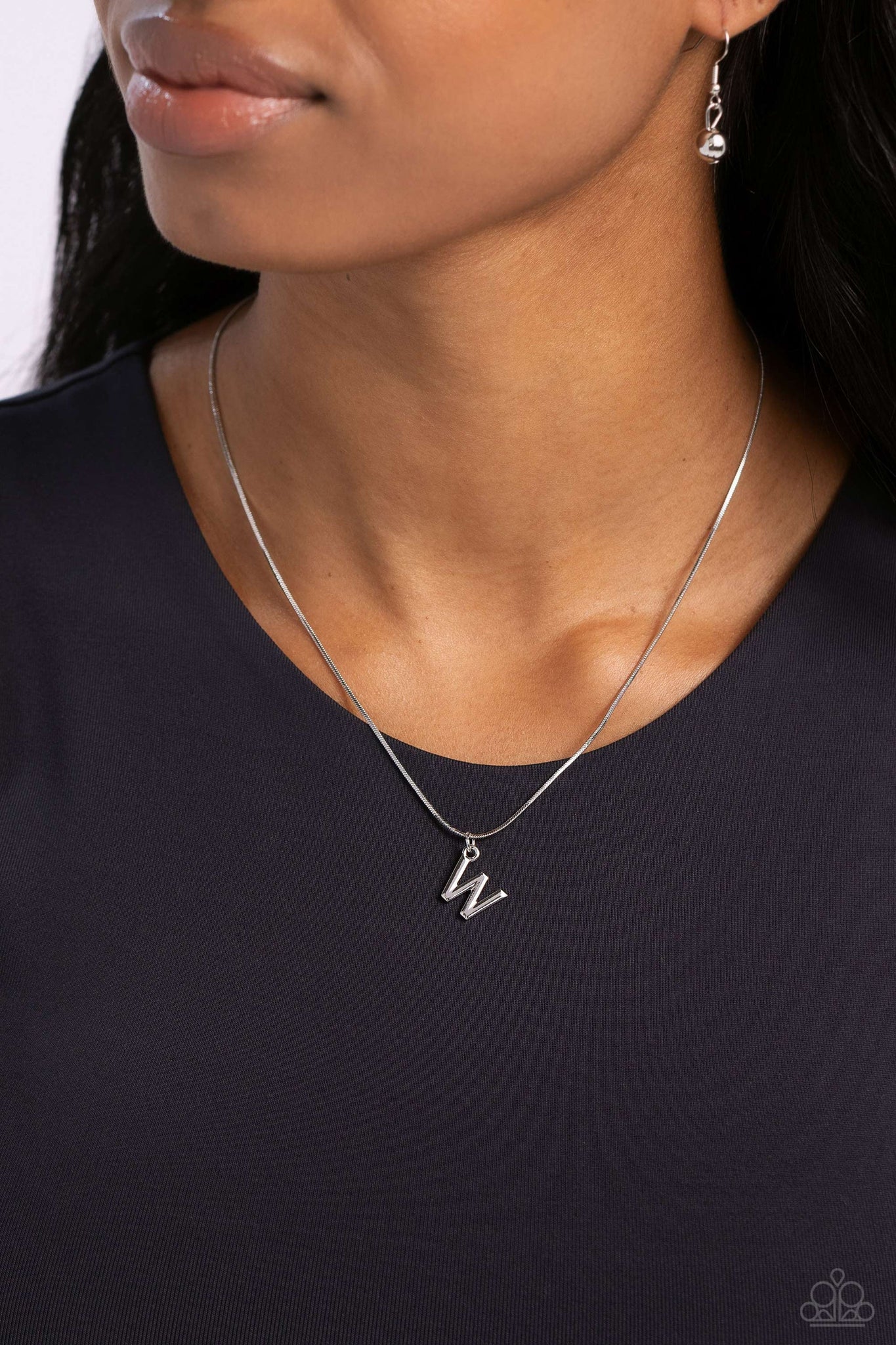 Seize the Initial Silver Necklace