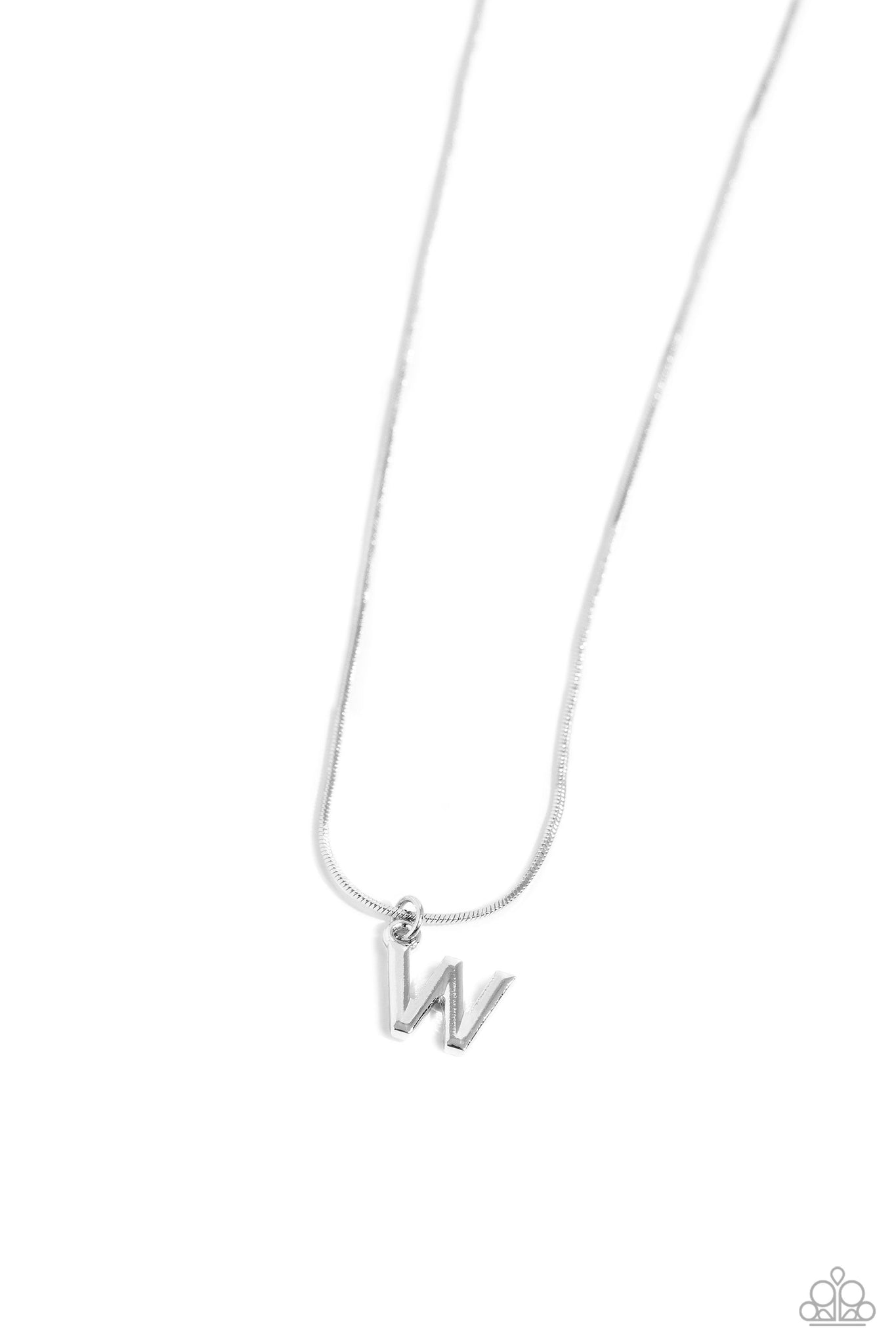 Seize the Initial Silver Necklace