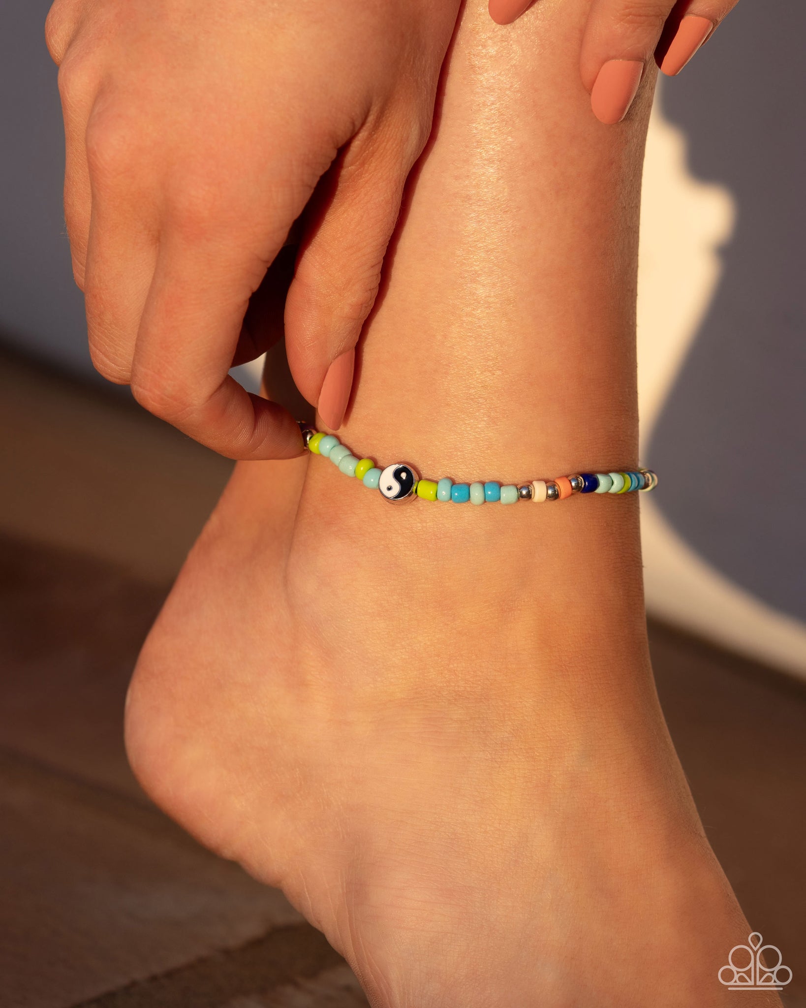 Seize the Shapes Anklet (Multi, Blue)