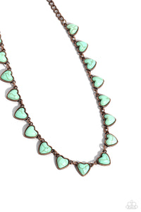 Sentimental Stones Necklace (Orange, Copper, Brass)