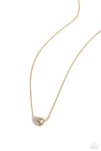 Simply Sentimental Necklace (Gold, White)