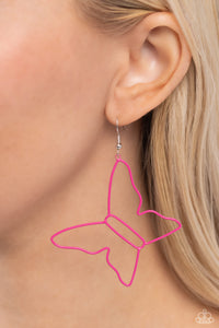 Soaring Silhouettes Earring (Blue, Pink)