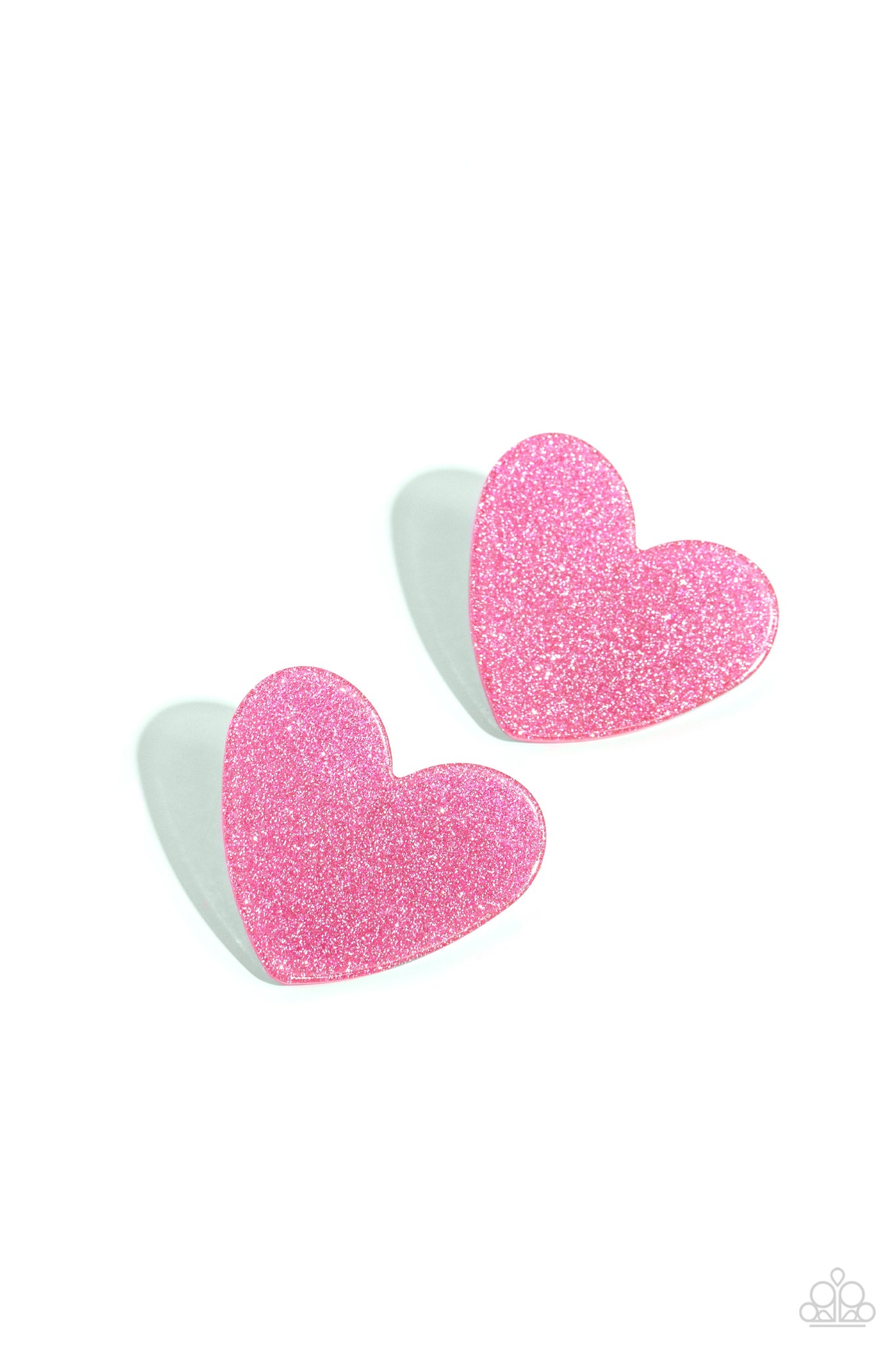 Sparkly Sweethearts Earring (Red, Pink)