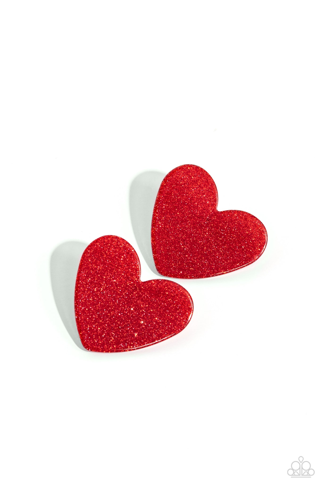 Sparkly Sweethearts Earring (Red, Pink)