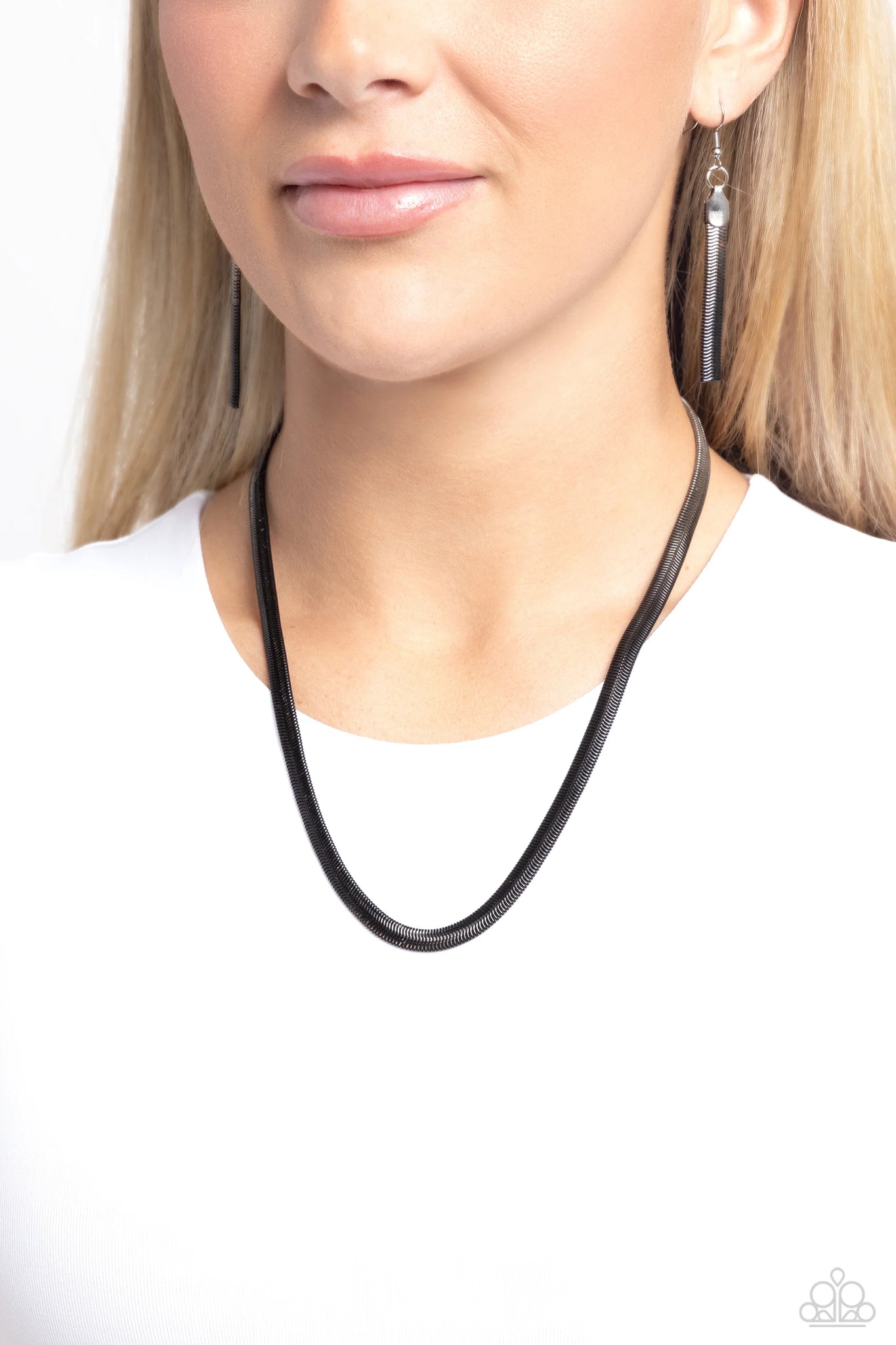 Spray Paint Sass Necklace (Blue, White, Black)