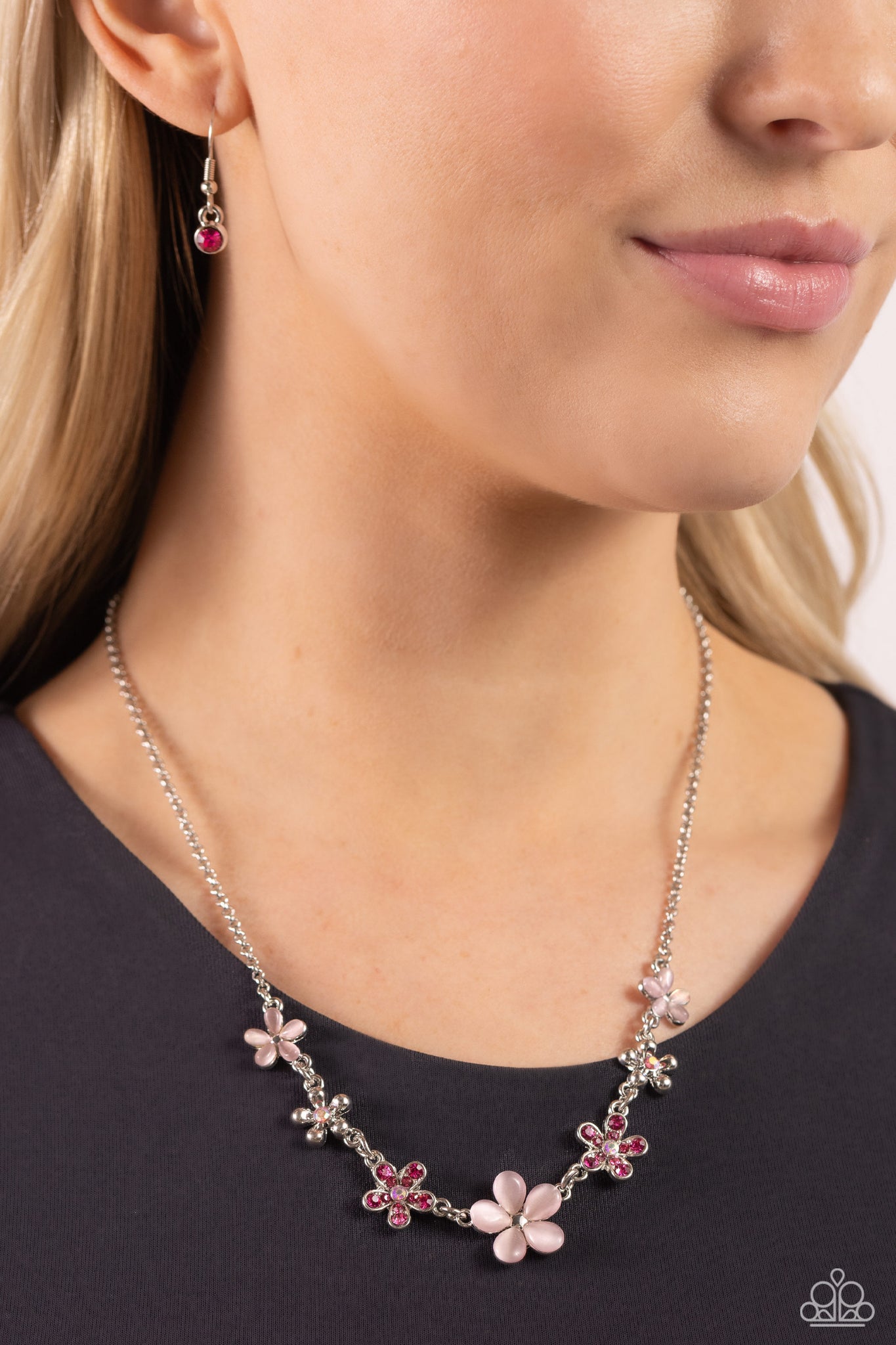 Spring Showcase Necklace (Purple, Pink)