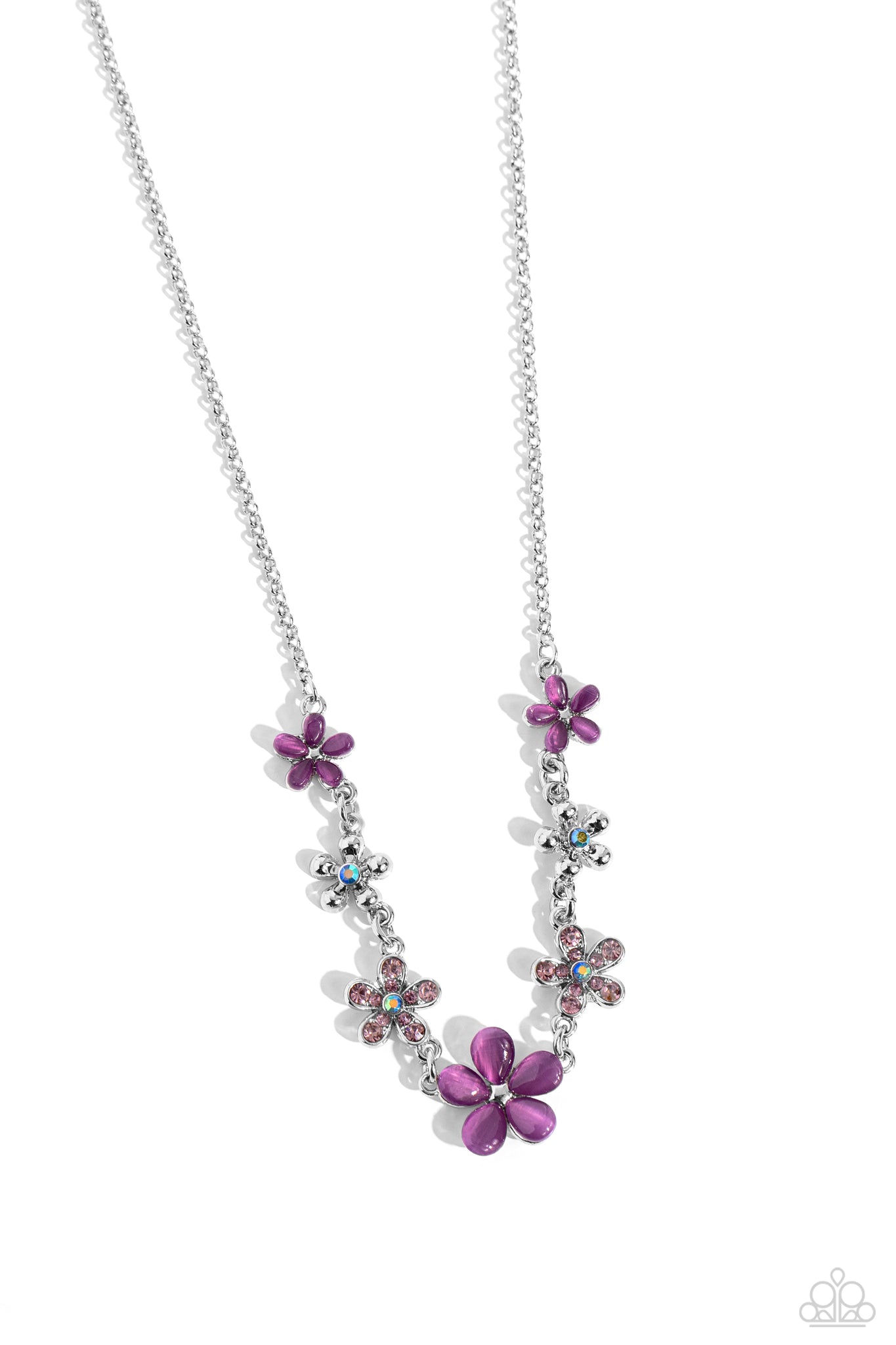 Spring Showcase Necklace (Purple, Pink)