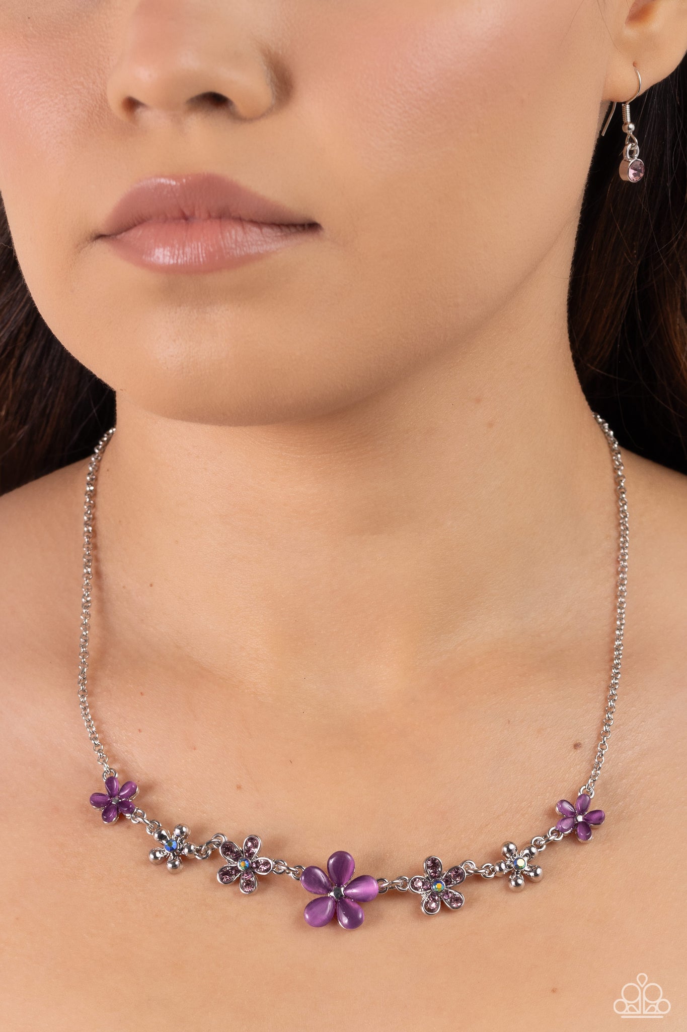 Spring Showcase Necklace (Purple, Pink)