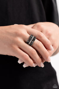 Staggering Stacks Silver Ring
