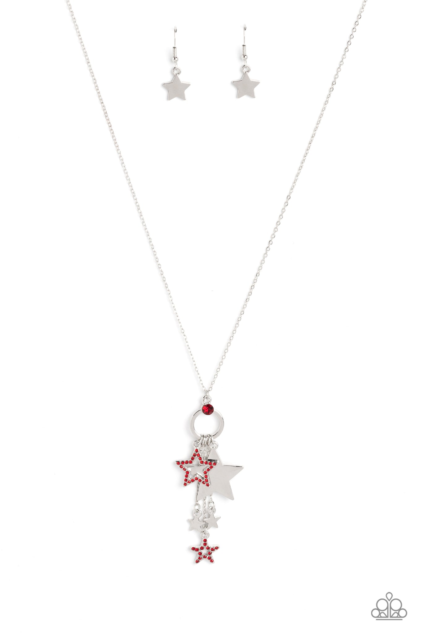 Starry Statutes Necklace (Red, Blue)