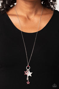 Starry Statutes Necklace (Red, Blue)