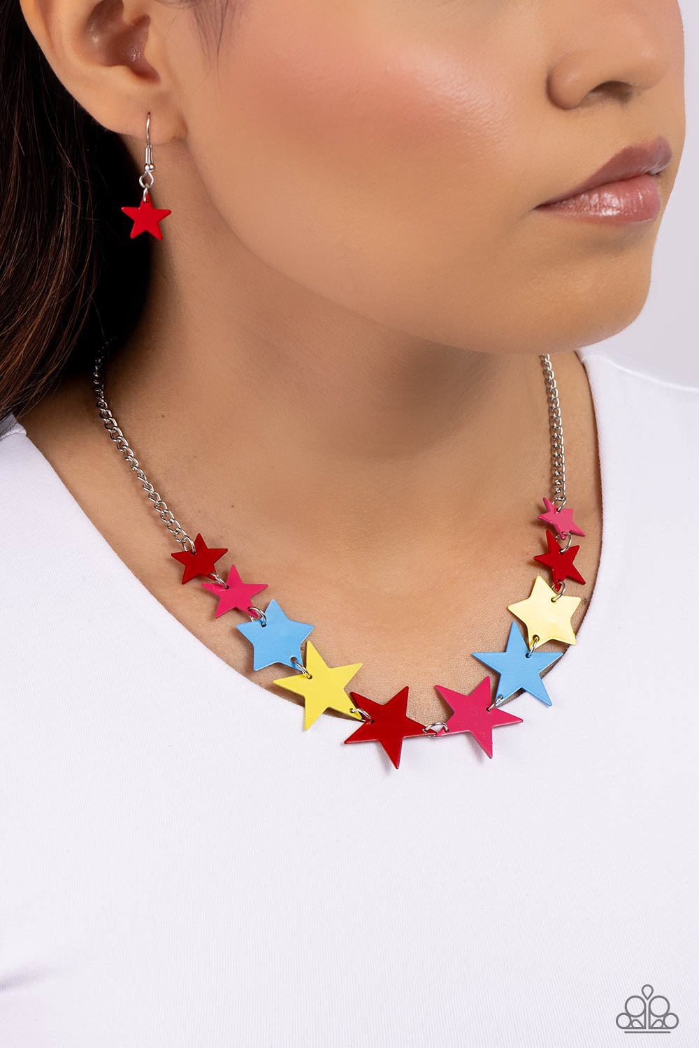 Starstruck Season Necklace (Multi, Red)