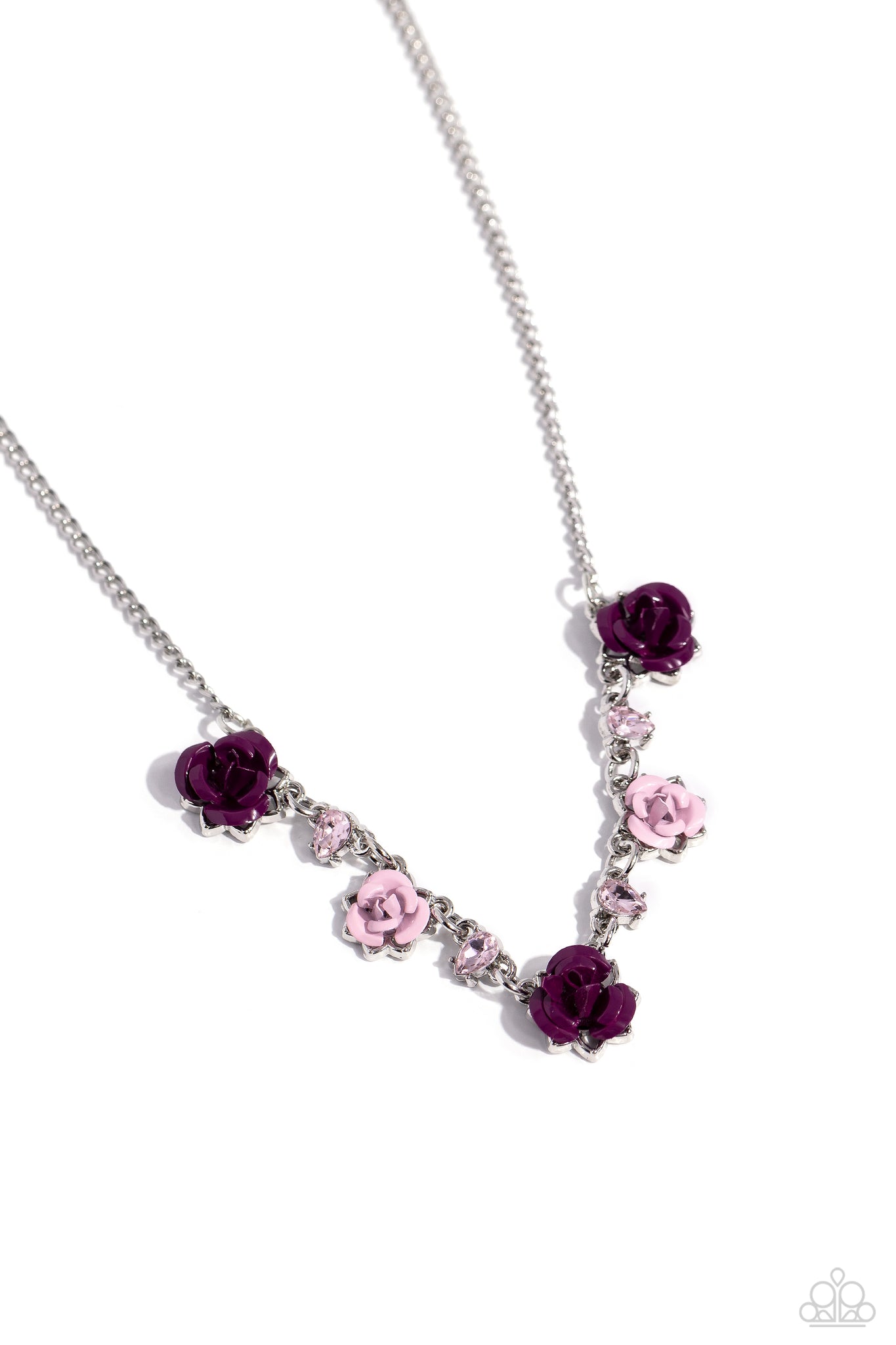 Strike a ROSE Purple Necklace