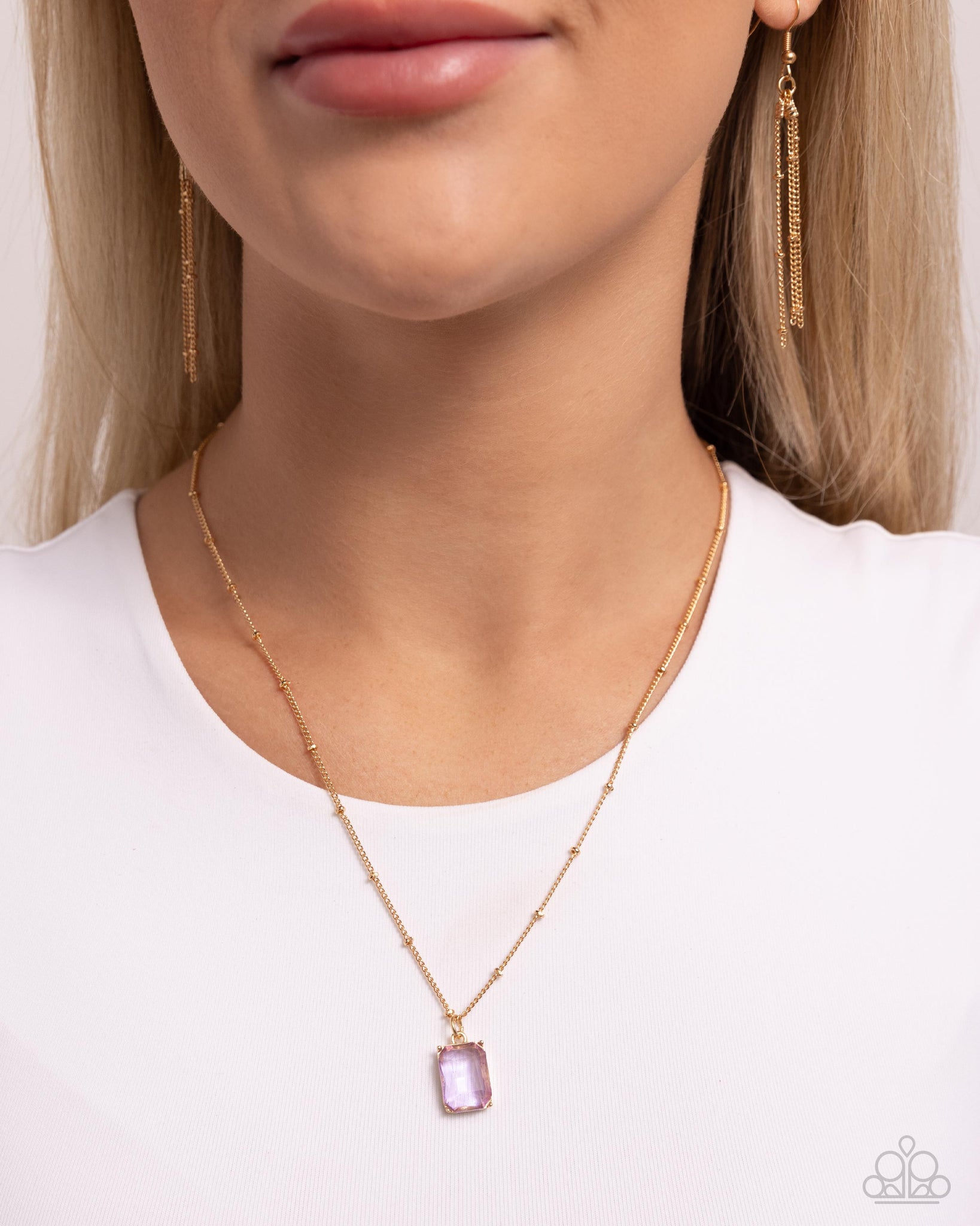 Suave Simplicity Necklace (Blue, Purple)