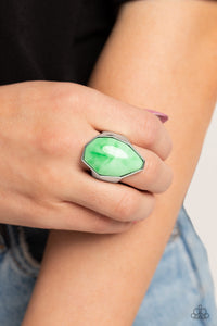 Never Say TIE DYE Green Ring