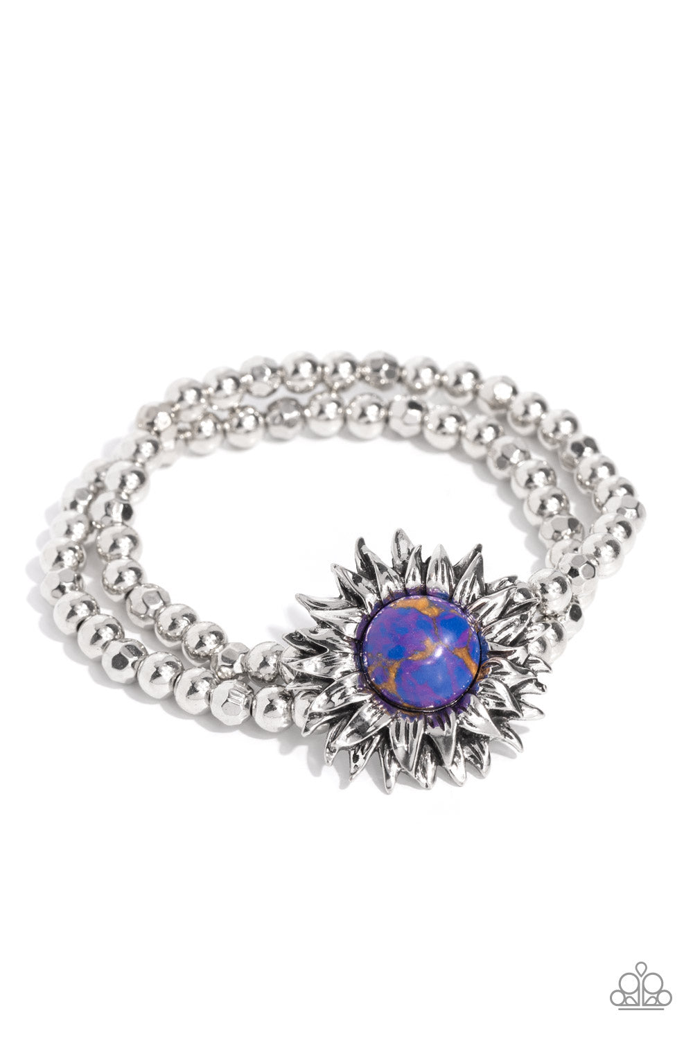 Sunflower Serenity Purple Bracelet