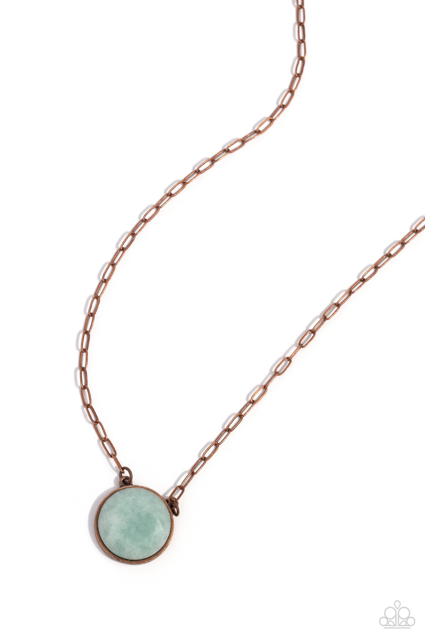 Suspended Stone Copper Necklace