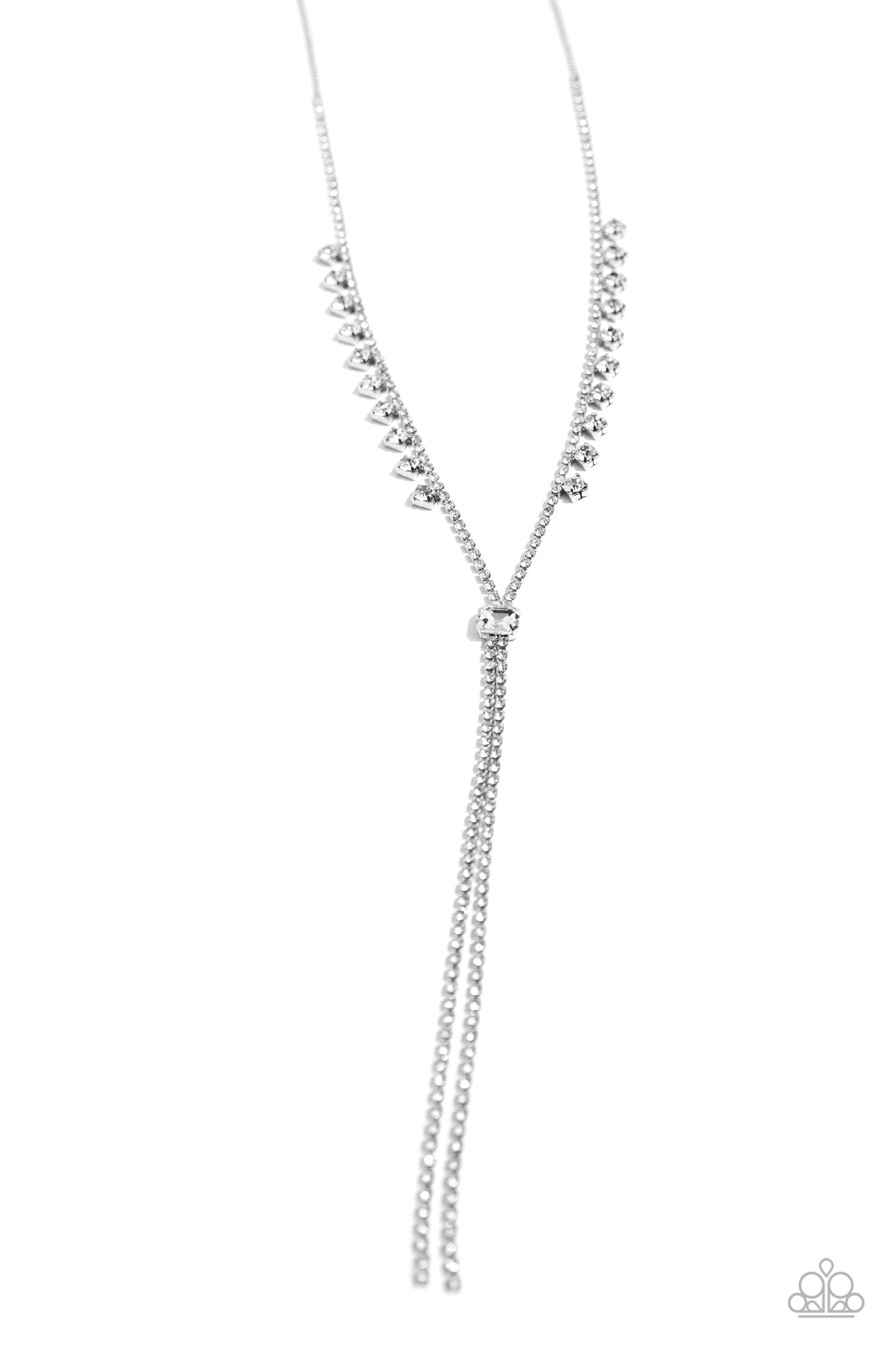 Synchronized SHIMMER Necklace (Multi, White)