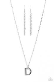 Leave Your Initials Silver Necklace