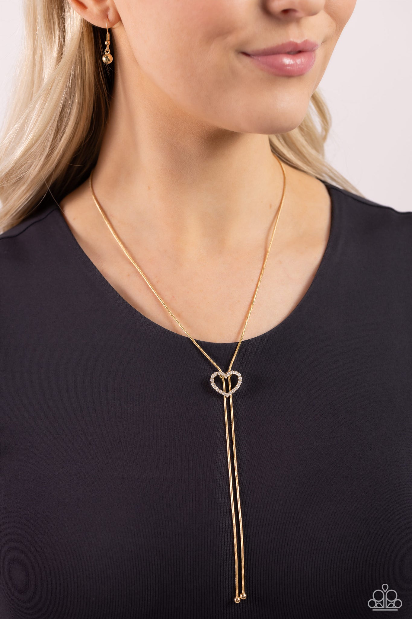 Tempting Tassel Necklace (Black, Gold)