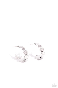 Textured Tease Silver Earring