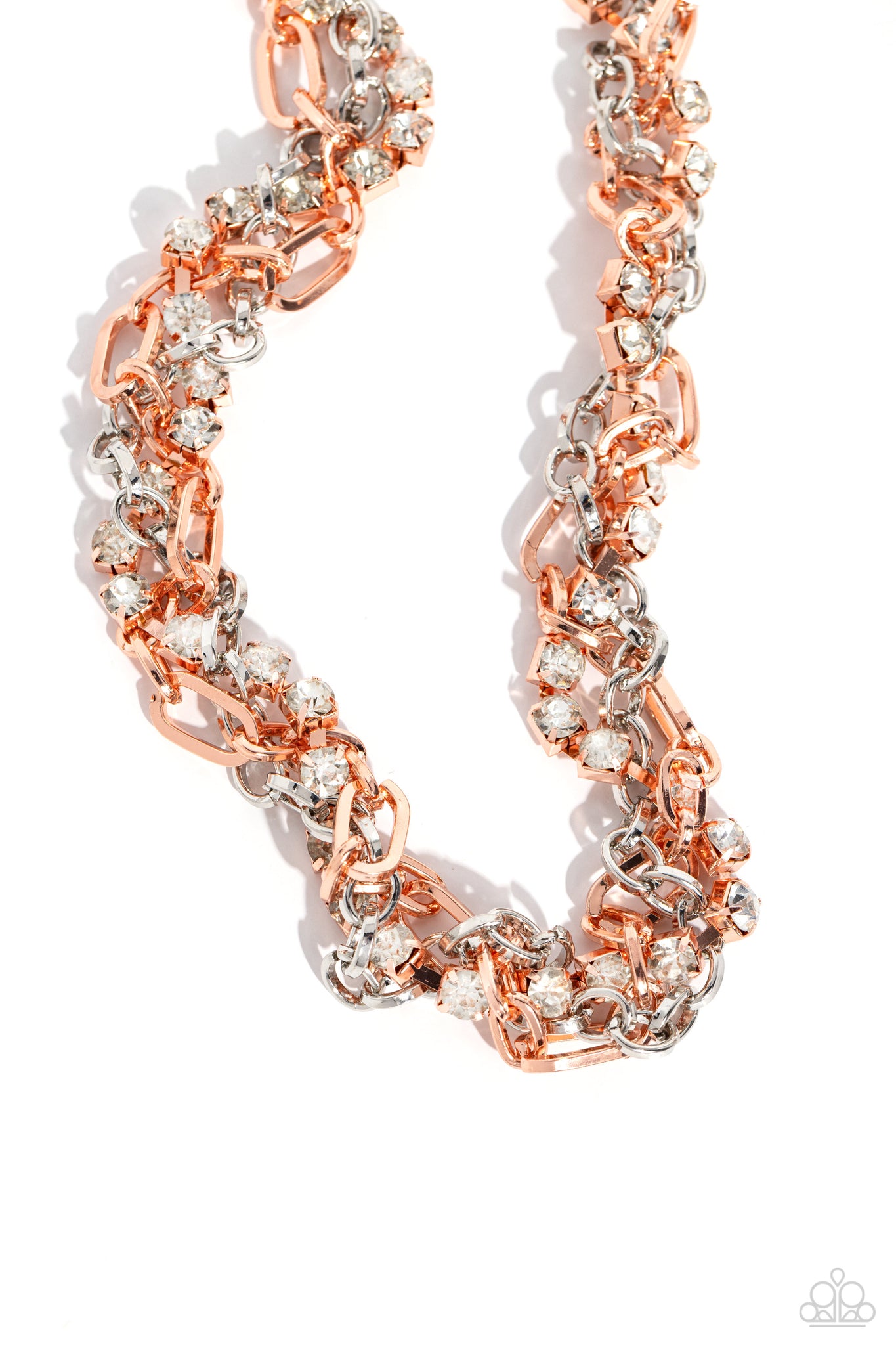 Totally Two-Toned Necklace (Multi, Silver, Copper)