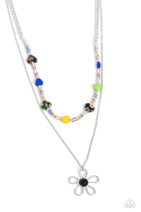 Traditionally Trendy Necklace (Black, Yellow)