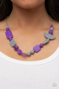 Tranquil Trendsetter Necklace (Yellow, Purple, Green)