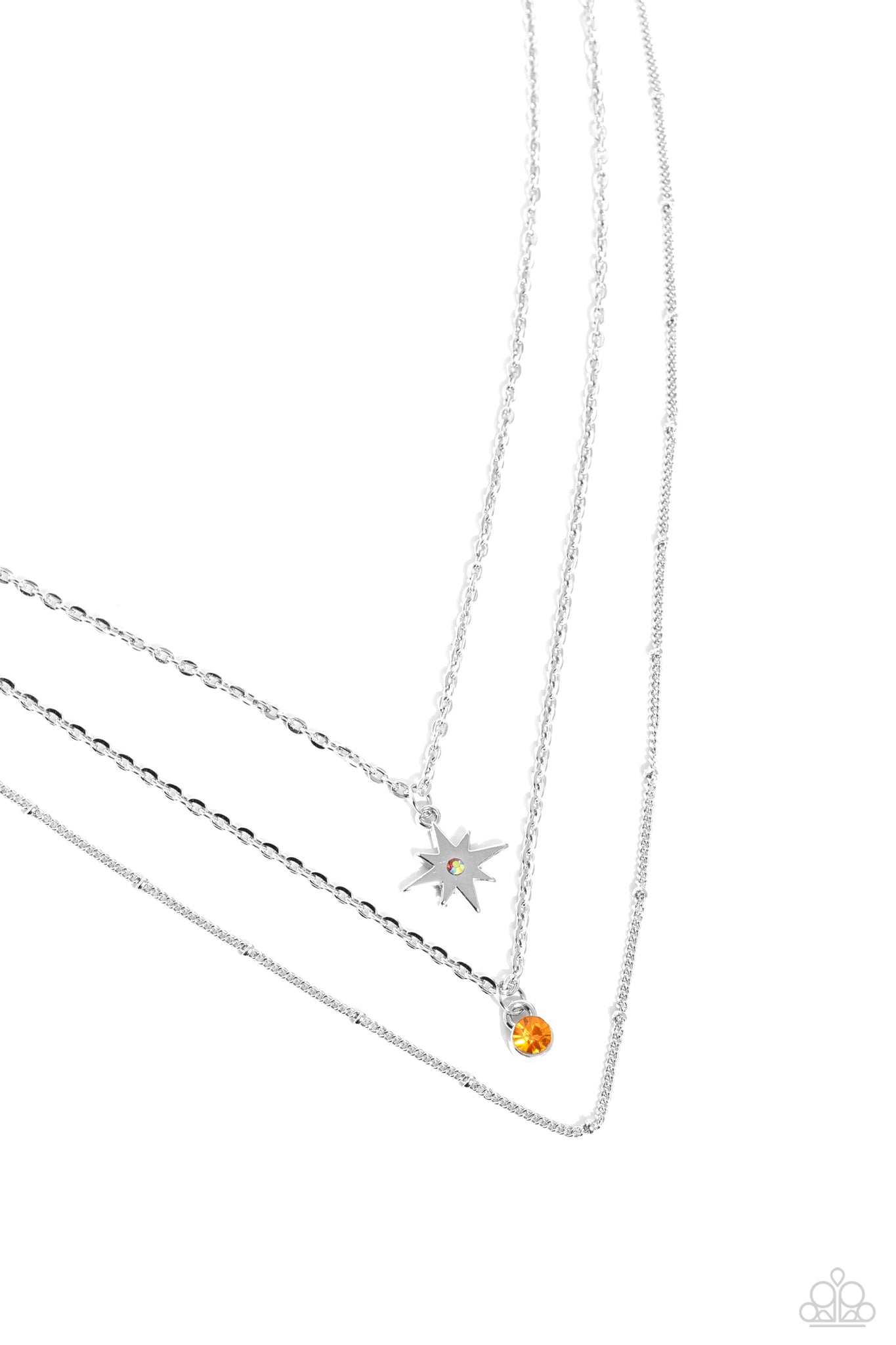 Trendy Twinkle Necklace (Copper, Orange)